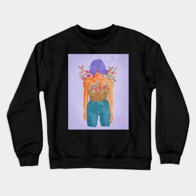 Blooming Femininity Crewneck Sweatshirt by omarbardisy